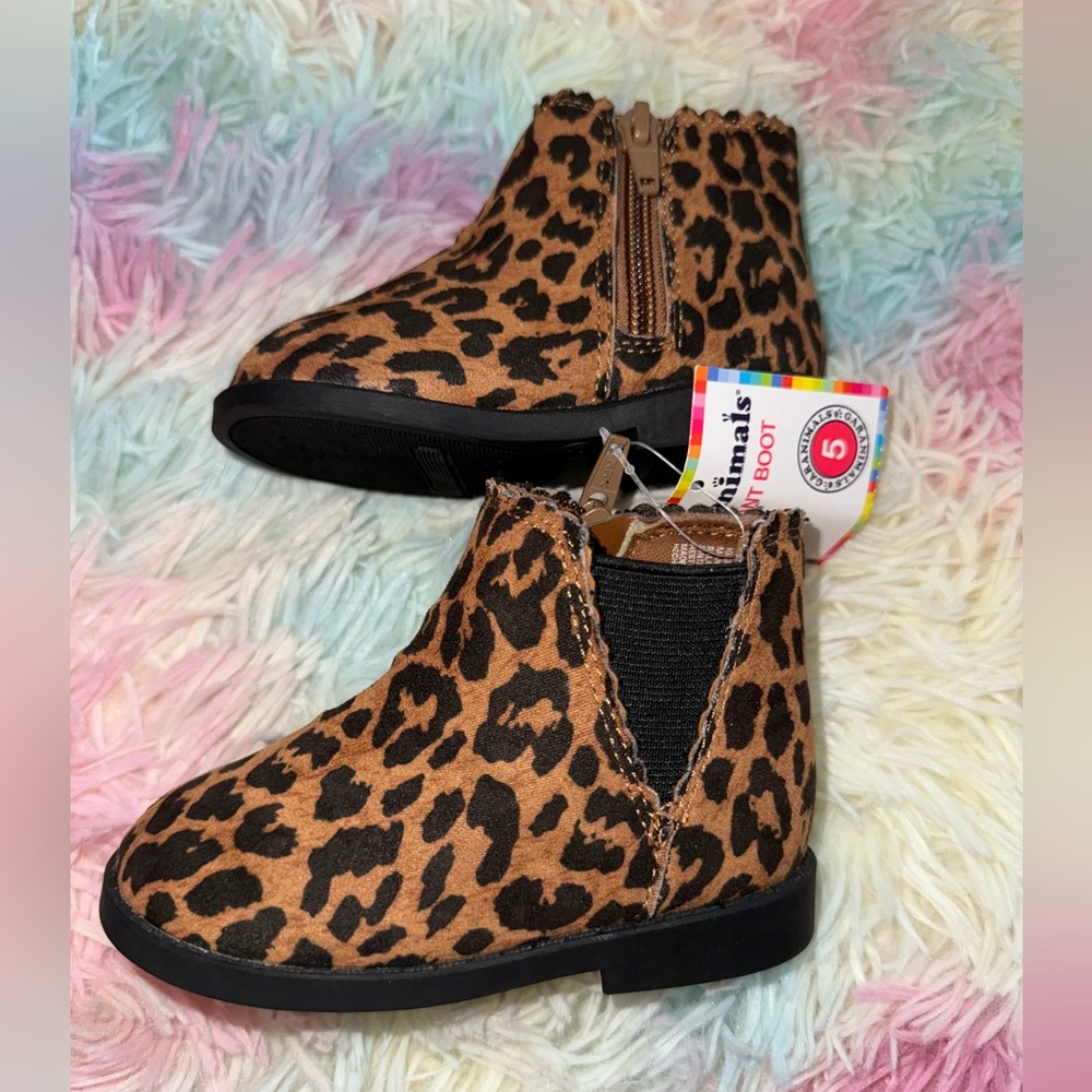 Garanimals infant animal print boots size 5.